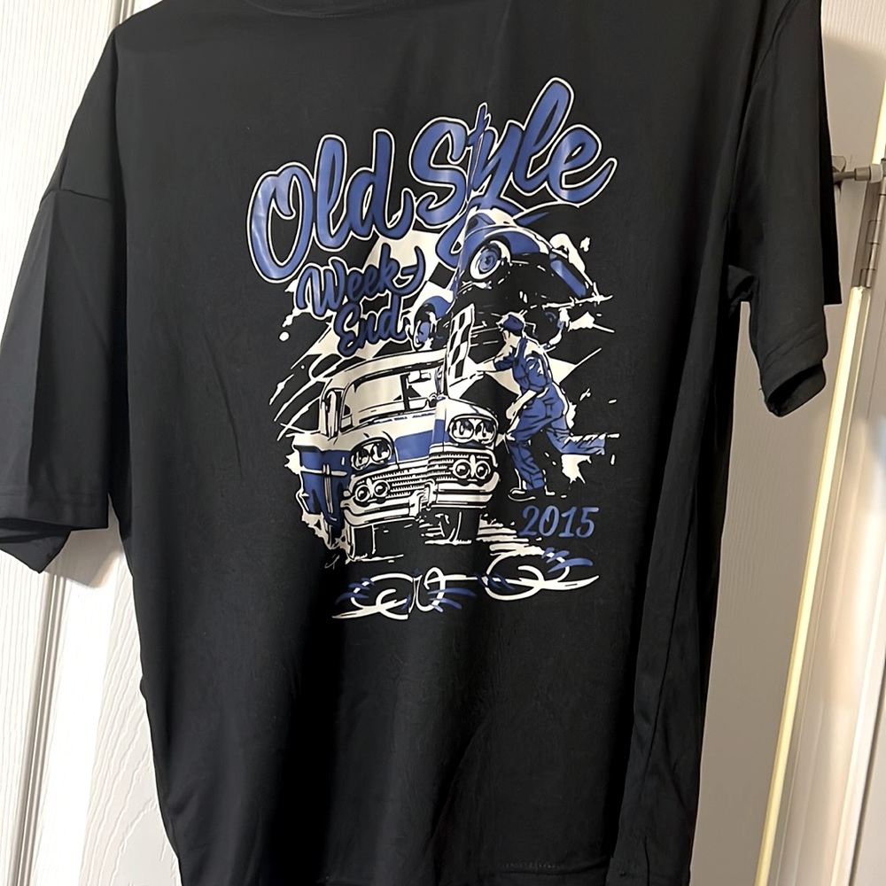 Black shein car shirt